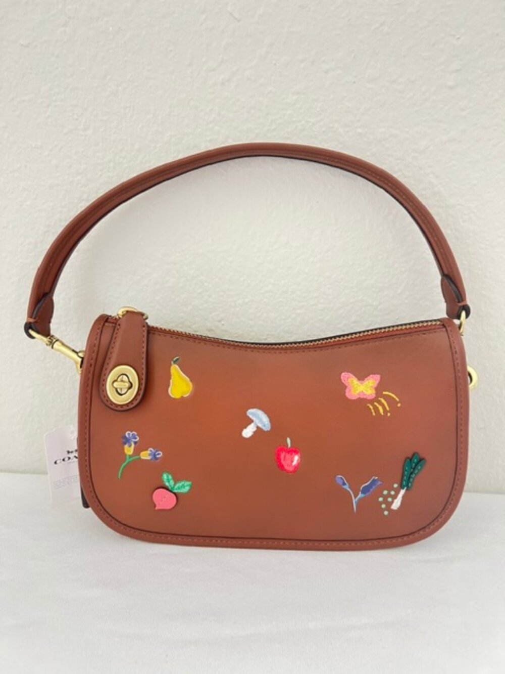 Coach Swinger Bag With Garden Embroidery c2275